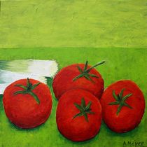 Stilleben mit Gemüse Triptychon Teil 3 -  Tomaten von Andrea Meyer