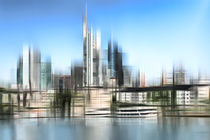 Skyline Frankfurt  by Städtecollagen Lehmann