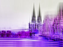 Köln Skyline  von Städtecollagen Lehmann