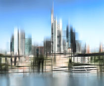 Skyline Frankfurt  von Städtecollagen Lehmann