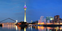 Düsseldorf Skyline - Nacht von Städtecollagen Lehmann