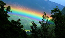 Regenbogen in den Dolomiten by Wolfgang Dufner