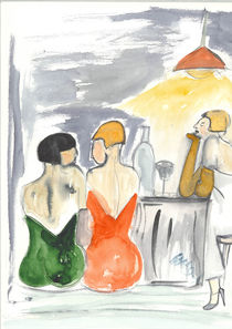 Frauen in der Bar by Annegret Hoffmann