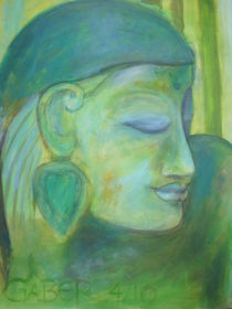 Buddha in grün von Marion Gaber