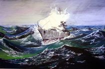 Schiff im Sturm by Peter Honcik