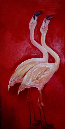 Flamingos by ERIKA FUSS