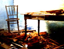 Tisch und Stuhl La Gomera by Helmi Böttrich