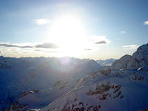 Sonnenaufgang in den Alpen von Tommy wallo