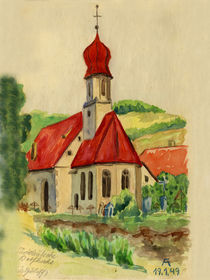 Süddeutsche Dorfkirche von Norbert Hergl