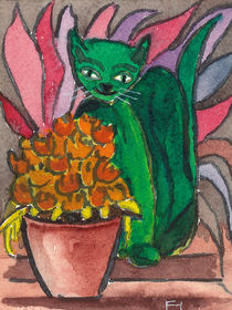 The green cat by Norbert Hergl