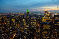 Blick auf das Empire State Building bei Nacht von Frank Walker
