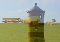 Leuchtturm und Schafe von laakepics