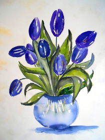 Blaue Tulpen by barbaram
