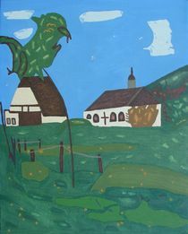 Landschaft in Theten by Reinhold Klee