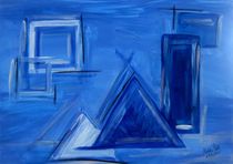 Geometrie in Blau von Walter Kall