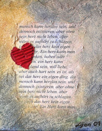 ein Herz kann man verschenken....., aus 2001 by lijon