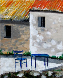 Blauer Stuhl von Thomas Spyra