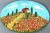 Minipicticture poppy field /Minibild Mohnfeld von Mischa Kessler