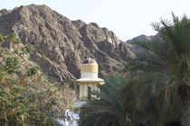 Minarett im Hadschar-Gebirge, Sultanat Oman, Asien by Willy Matheisl