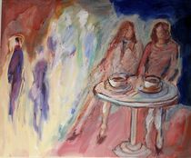 Zwei im Cafe von Eva Demuth