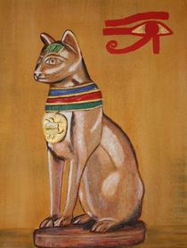 Bastet Ägyptische Katzengottheit by Christine Bässler