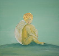Engel in Gold by m-j-artgallery