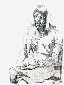 Sitzende Frau by ashankit
