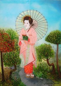 Geisha im Garten by G.Elisabeth Willner