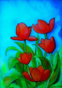 Rote Tulpen von G.Elisabeth Willner