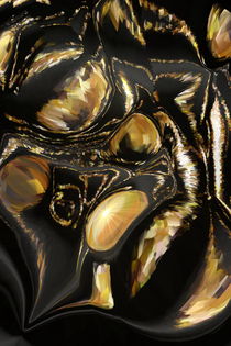 Digilmalerei - schwarz Gold by regenbogenfloh
