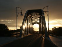 Sternbrücke in Magdeburg im Sonnenuntergang von magdeburgerin