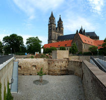 Magdeburg mit Festungsanlage Cleve von magdeburgerin