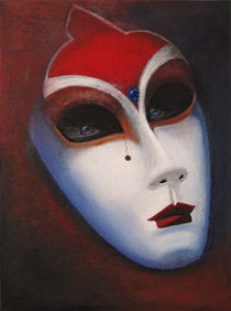 Venezianische Maske II von Barbara Vapenik