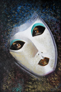 Venezianische Maske von Barbara Vapenik
