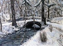 Winter am Bach by Elisabeth Maier