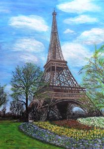 Frühling am Eiffelturm von Elisabeth Maier