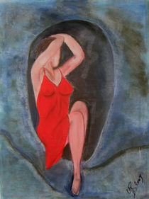 lady in red by gabriela baumann