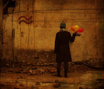 Girl with baloons by Evita Knospina