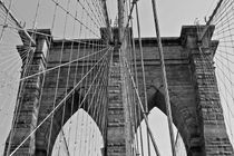 Brooklyn Bridge B&W von Ian C Whitworth