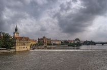 The River Vltava, Prague by Len Bage