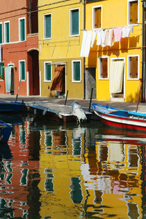 Burano in der Lagune von Venedig von Frank Rother