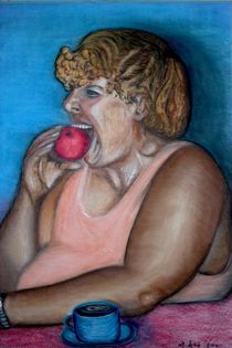 Nicht Eva mit Apfel by Henriette Abt