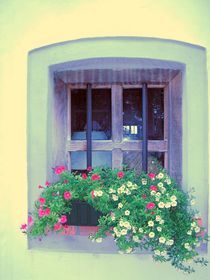Fenster mit Blumen by Henriette Abt