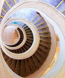 Spiral Stairs in color von visu3x