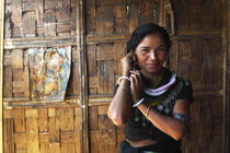 Portrait of a Indian Tribal Woman, Reang Tribe, Tripura, India  von Soumen Nath