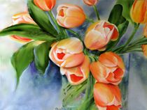 Tulpen im Glas von Ingrid Clement-Grimmer