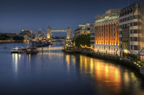 Tower Bridge at Night by tgigreeny