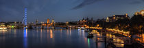 River Thames Night Panorama by tgigreeny