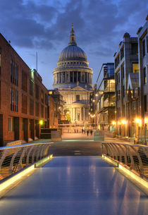 St Paul's from the Bridge at Night by tgigreeny