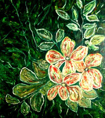 Blüten in Grün von Cornelia Greinke